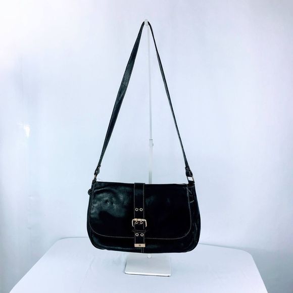 Etienne Aigner Purse 60254 Black Leather Shoulder Bag - Picture 1 of 14
